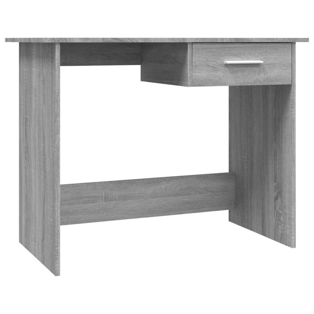 Vidaxl Stôl sivý sonoma 100x50x76 cm spracované drevo